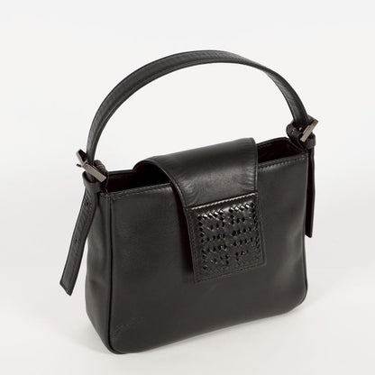 GIVENCHY Hand Bag Tote Purse Black Leather Authentic