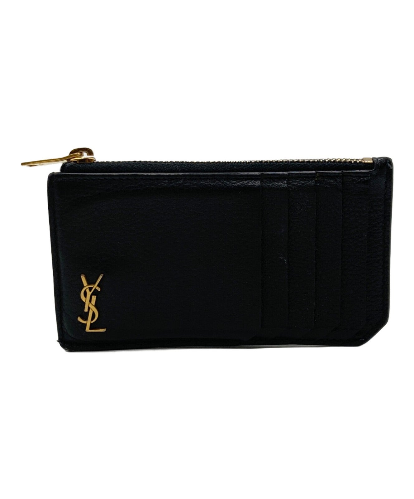 Saint Laurent Paris Fragment Case Purse YSL Cassandra Black Authentic