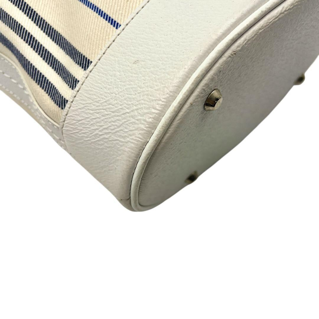 BURBERRY Hand Bag Tote Purse Stripe Authentic