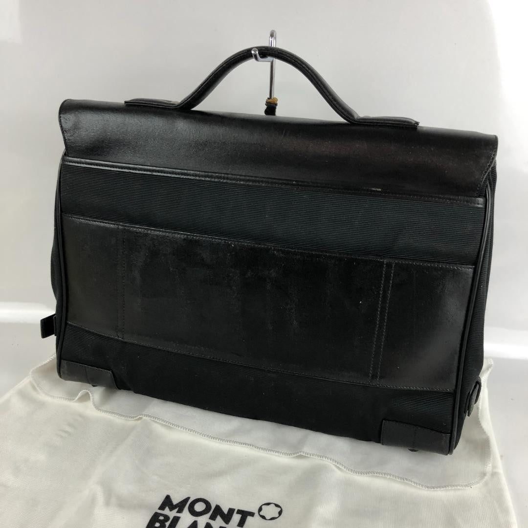 Montblanc Business Bag Briefcase Black Authentic