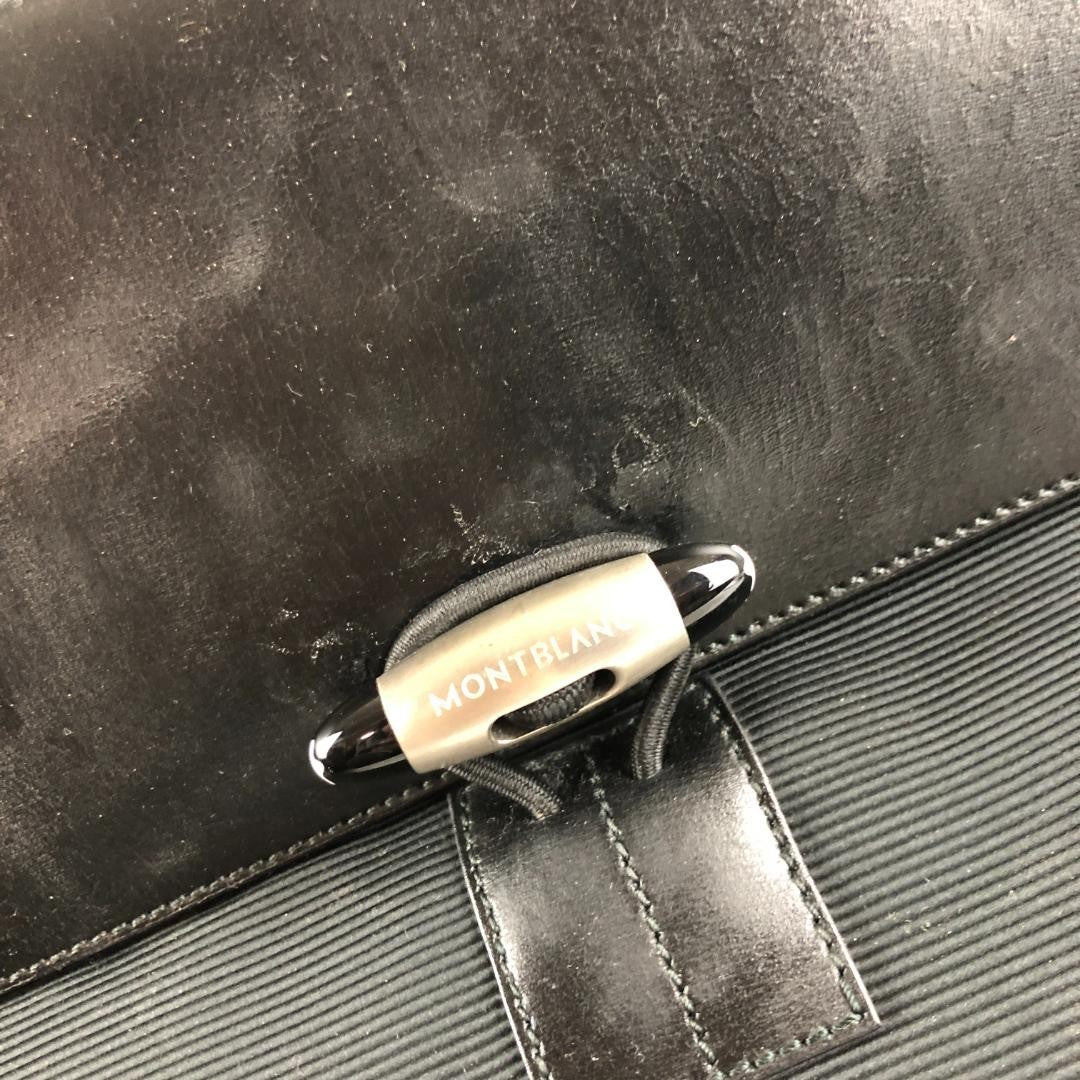 Montblanc Business Bag Briefcase Black Authentic