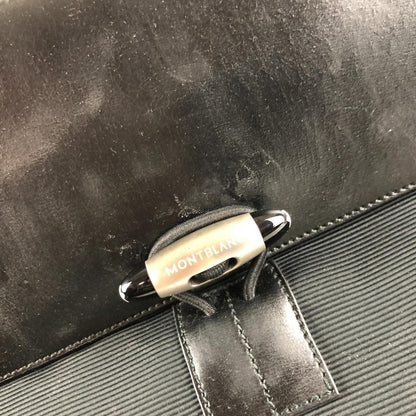 Montblanc Business Bag Briefcase Black Authentic