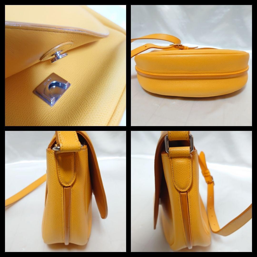 CELINE Shoulder Bag Purse Leather Authentic
