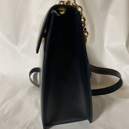 Salvatore Ferragamo shoulder bag Purse Black Authentic Leather Women's Used