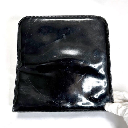 Salvatore Ferragamo shoulder bag Purse Gancini Black Authentic Leather Women's