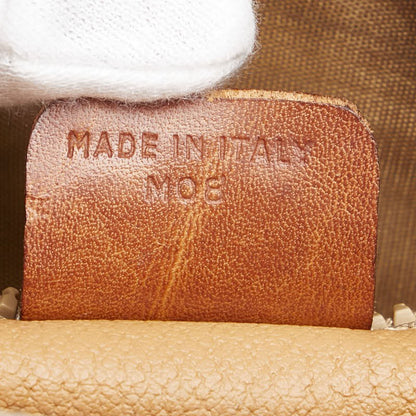 CELINE handbag Purse Macadam Brown clutch bag PVC Leather Women's Used Authentic