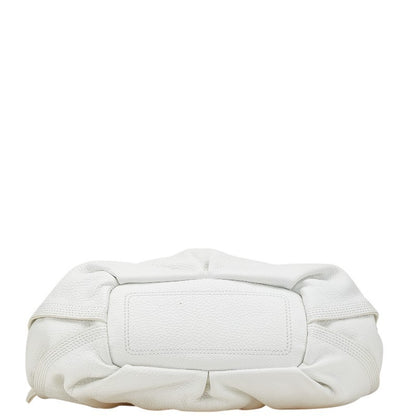CELINE handbag Purse BITTERSWEET White PVC Leather Authentic Women's Used