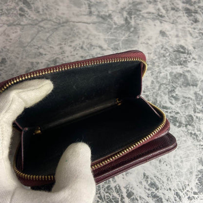 Saint Laurent Bi-fold Wallet Flap Compact Purse YSL Cassandra Authentic