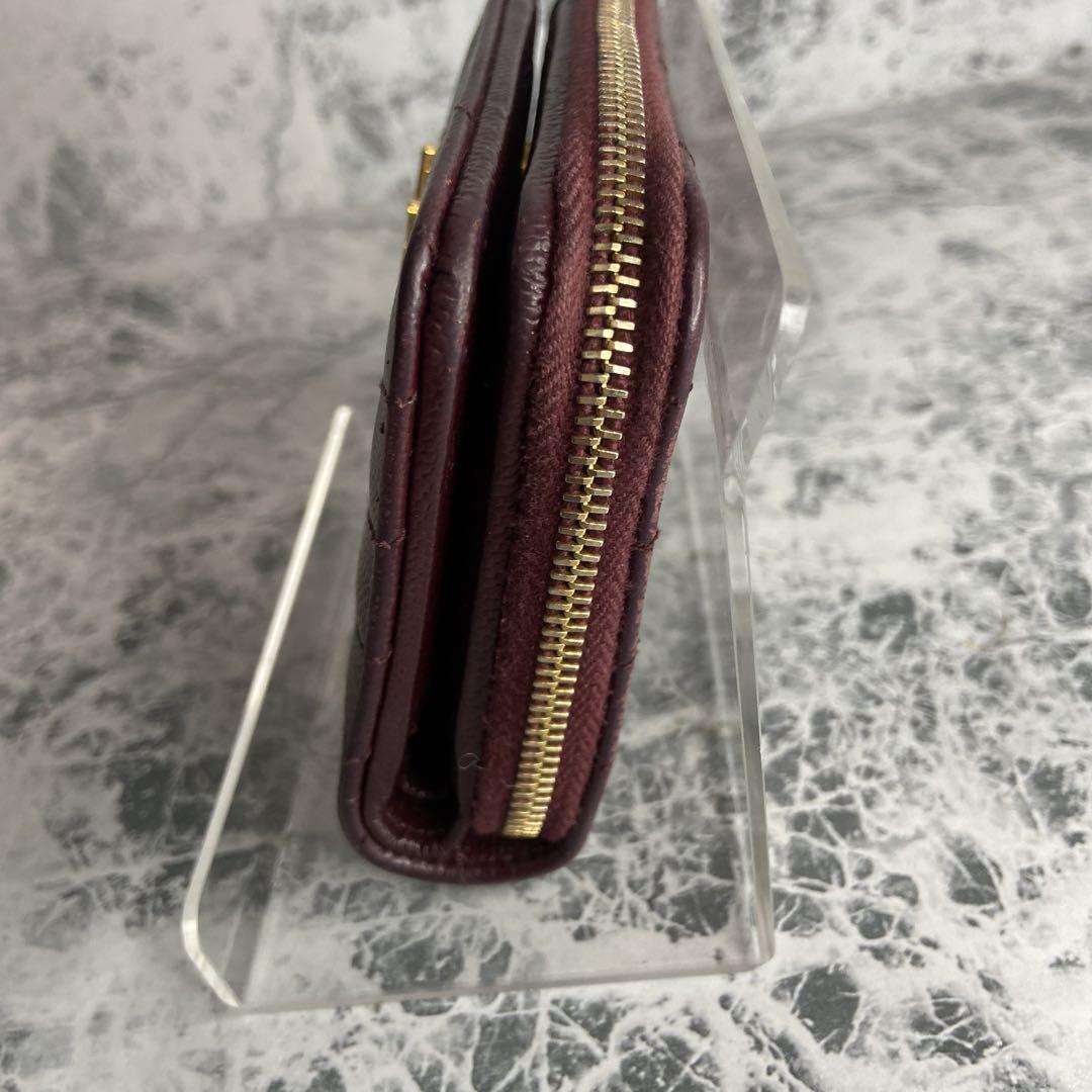 Saint Laurent Bi-fold Wallet Flap Compact Purse YSL Cassandra Authentic