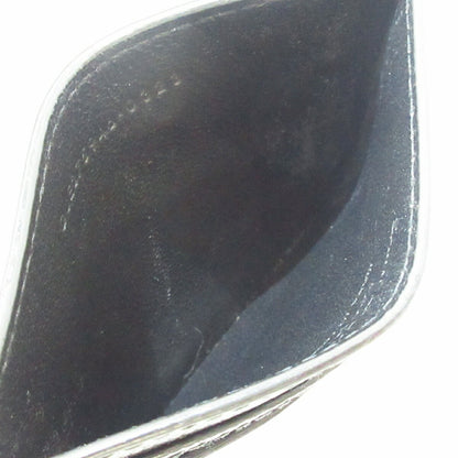 Saint Laurent Paris Card Case Holder Wallet Compact Purse Logo Leather Black