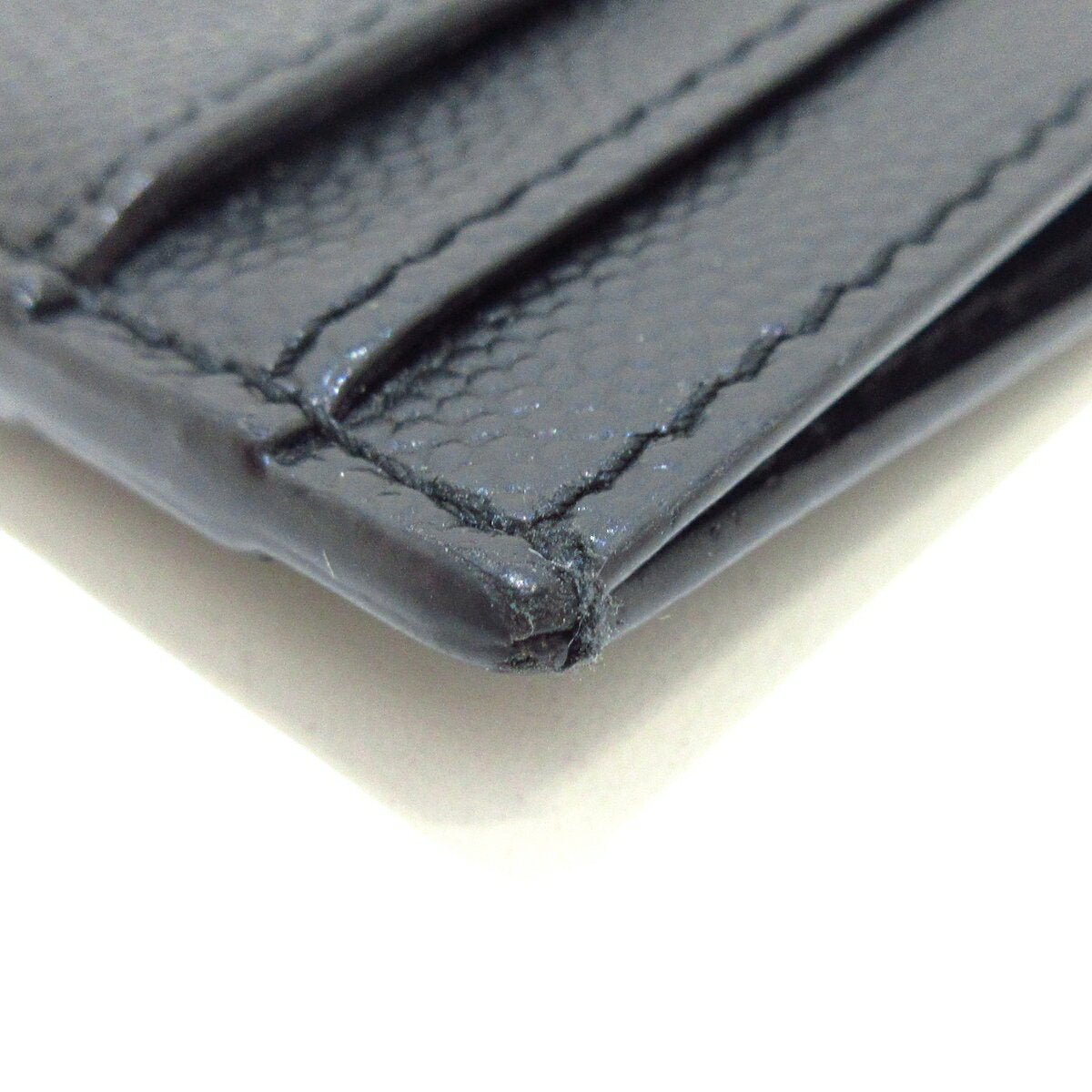 Saint Laurent Paris Card Case Holder Wallet Compact Purse Logo Leather Black