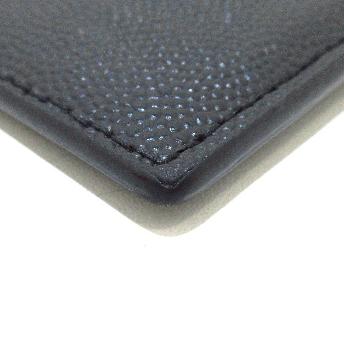 Saint Laurent Paris Card Case Holder Wallet Compact Purse Logo Leather Black