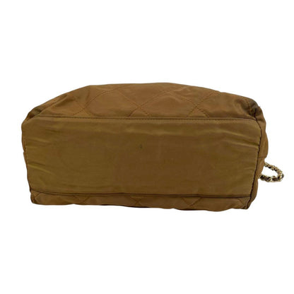 PRADA Shoulder Bag Purse Logo Nylon Khaki Authentic