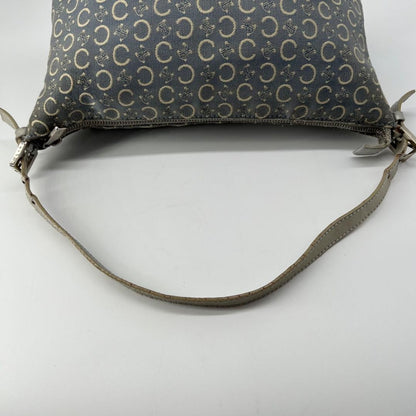 CELINE Shoulder Bag Purse C Macadam Denim Canvas Authentic