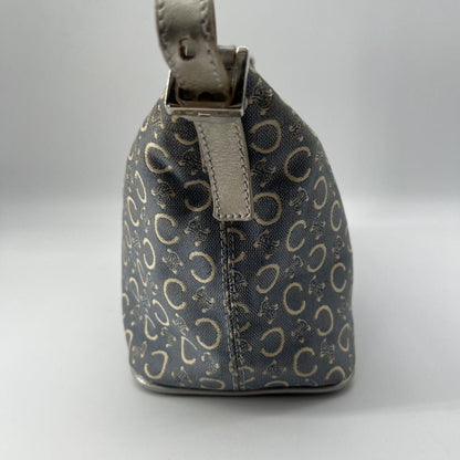 CELINE Shoulder Bag Purse C Macadam Denim Canvas Authentic
