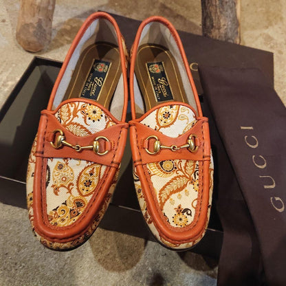 GUCCI Loafers Shoes 1953 Limited Collection Horse Bit EU 35.5 US 5.5 Multicolor