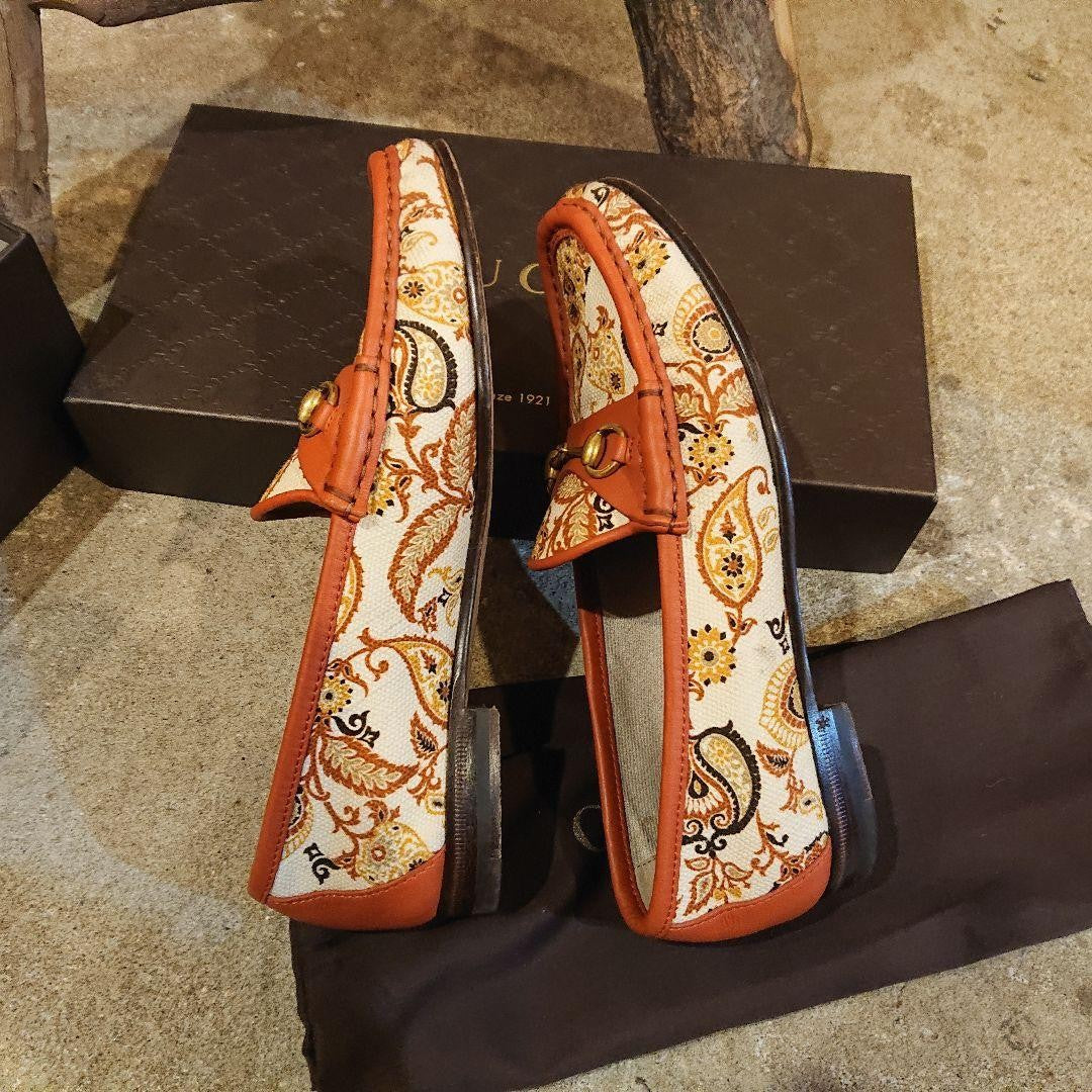 GUCCI Loafers Shoes 1953 Limited Collection Horse Bit EU 35.5 US 5.5 Multicolor