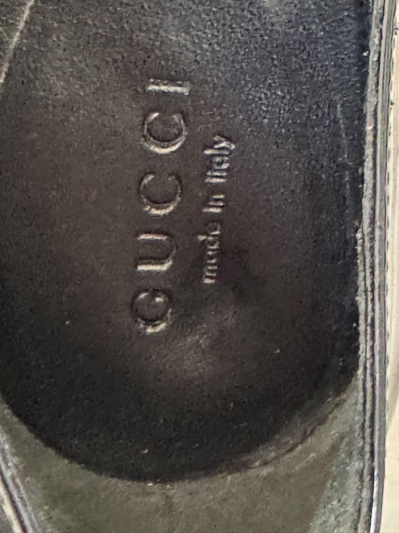 GUCCI Loafers Shoes Interlocking EU 37.0 US 7.0 Black Authentic