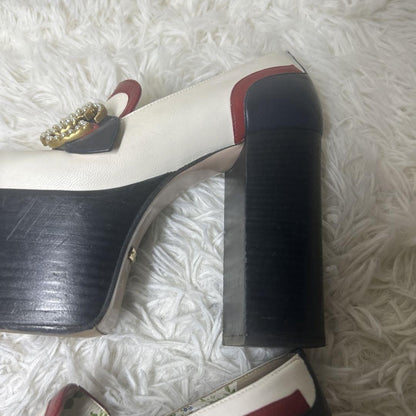 GUCCI Loafers Shoes GG Marmont Sherry Line EU 35.5 US 5.5 Multicolor Authentic