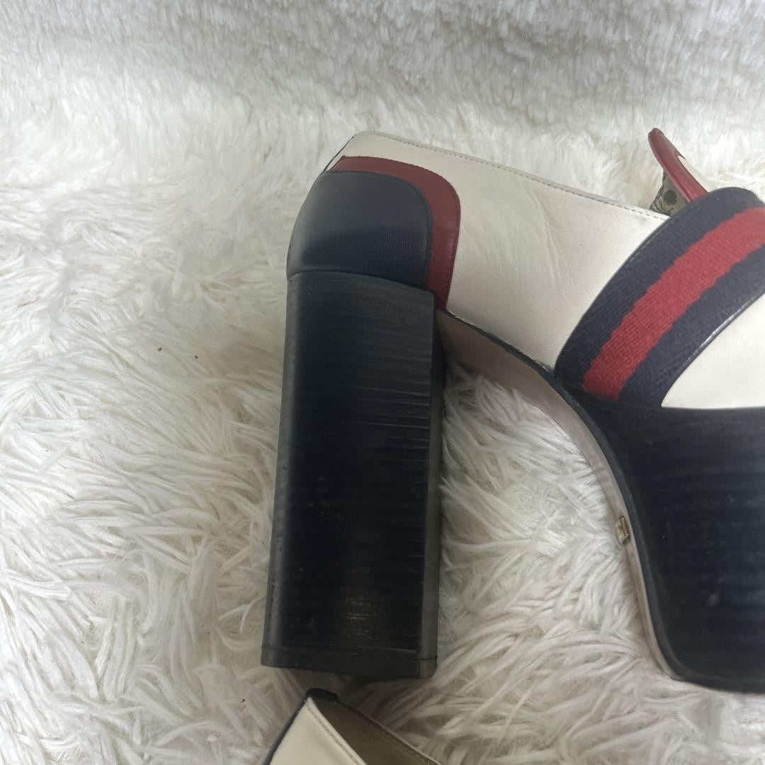 GUCCI Loafers Shoes GG Marmont Sherry Line EU 35.5 US 5.5 Multicolor Authentic