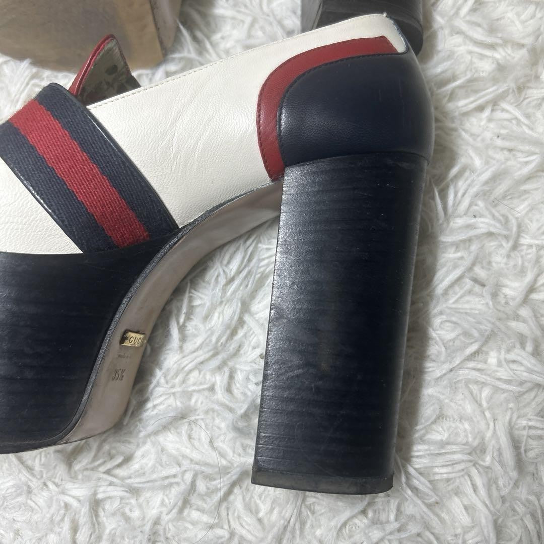 GUCCI Loafers Shoes GG Marmont Sherry Line EU 35.5 US 5.5 Multicolor Authentic
