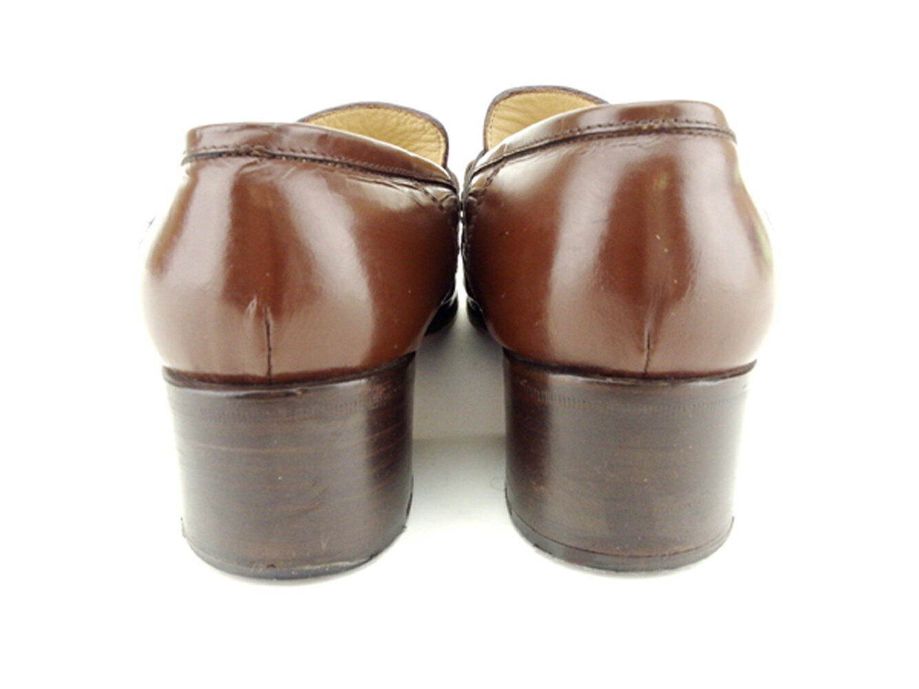 GUCCI Loafers Shoes Horse Bit EU 35.5 US 5.5 Leather Brown Authentic