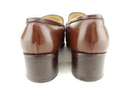 GUCCI Loafers Shoes Horse Bit EU 35.5 US 5.5 Leather Brown Authentic