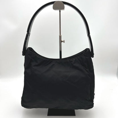 PRADA Hand Bag Tote Purse Logo Nylon Black Authentic