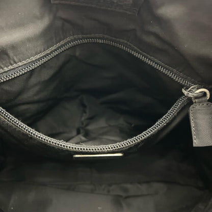 PRADA Hand Bag Tote Purse Logo Nylon Black Authentic