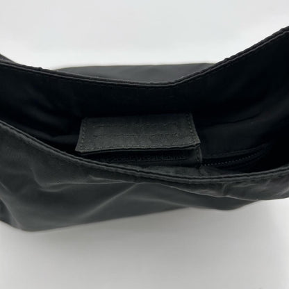 PRADA Hand Bag Tote Purse Logo Nylon Black Authentic