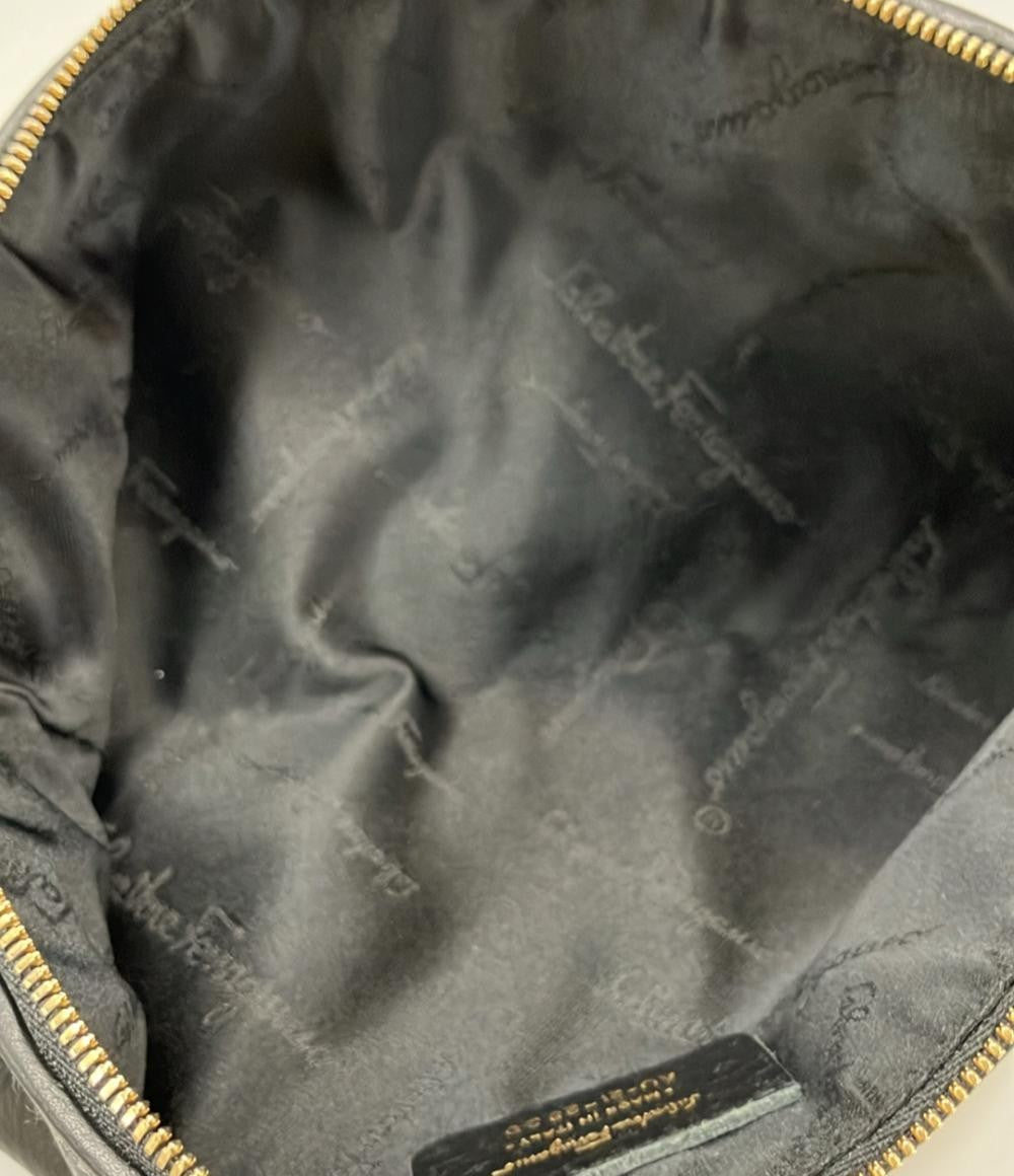 Salvatore Ferragamo handbag Purse Gancini Black  Women's Used Authentic