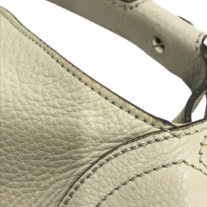 Salvatore Ferragamo shoulder bag Purse Gancini Gray Women's Authentic Used