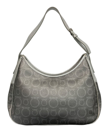 Salvatore Ferragamo shoulder bag Purse Gancini Silver  Women's Authentic Used