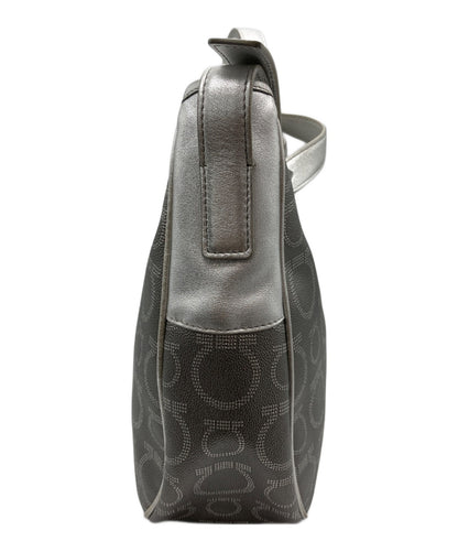 Salvatore Ferragamo shoulder bag Purse Gancini Silver  Women's Authentic Used