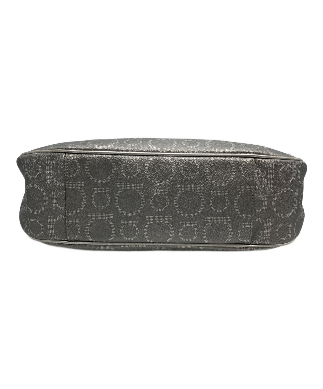 Salvatore Ferragamo shoulder bag Purse Gancini Silver  Women's Authentic Used