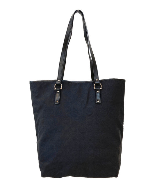 Salvatore Ferragamo tote bag Purse Gancini Black  Women's Authentic Used