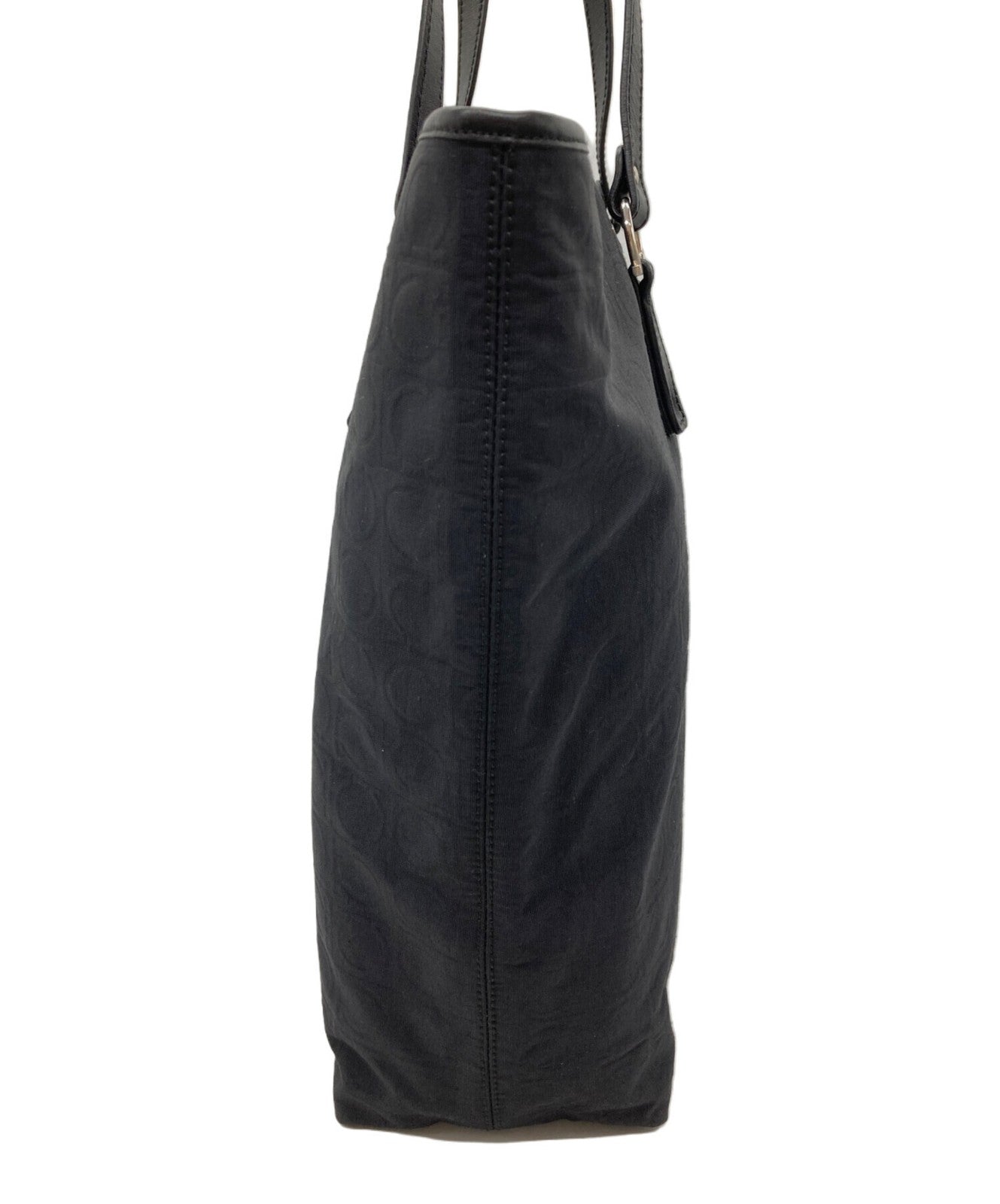 Salvatore Ferragamo tote bag Purse Gancini Black  Women's Authentic Used