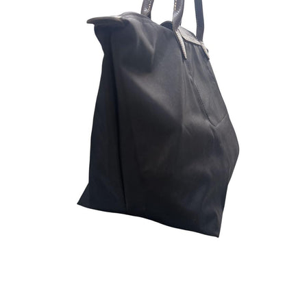 Longchamp Hand Bag Tote Purse Le Pliage Nylon Leather Black Brown Beige Auth