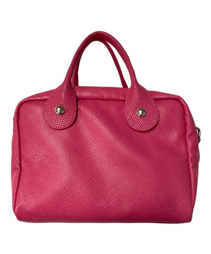 Longchamp Hand Shoulder Bag Tote Purse 2way Pink Authentic