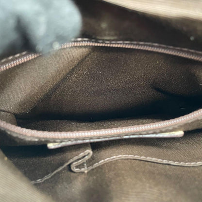 COACH Shoulder Bag Purse Signature Leather Brown Authentic