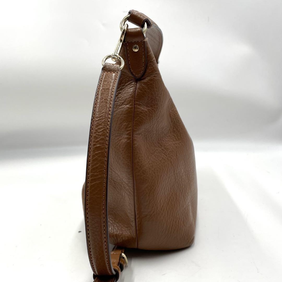 COACH Hand Shoulder Bag Tote Purse 2way Leather Brown Authentic