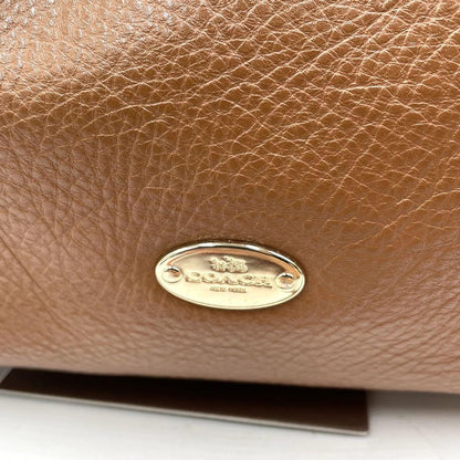 COACH Hand Shoulder Bag Tote Purse 2way Leather Brown Authentic