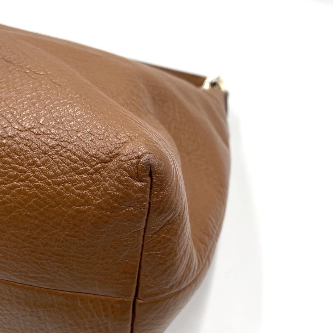 COACH Hand Shoulder Bag Tote Purse 2way Leather Brown Authentic