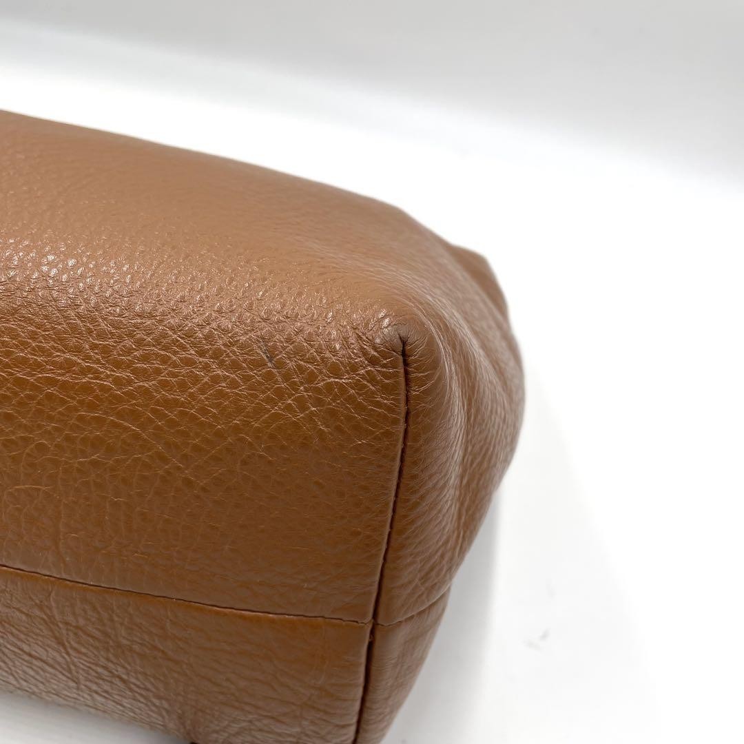 COACH Hand Shoulder Bag Tote Purse 2way Leather Brown Authentic
