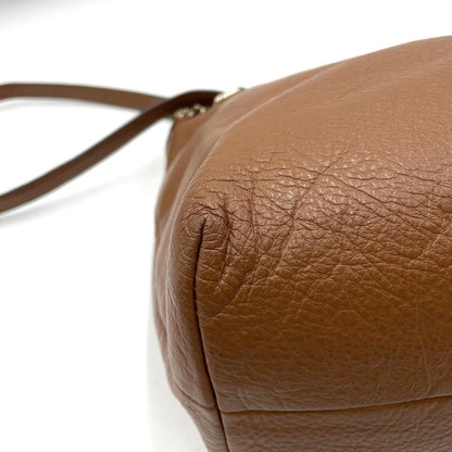 COACH Hand Shoulder Bag Tote Purse 2way Leather Brown Authentic