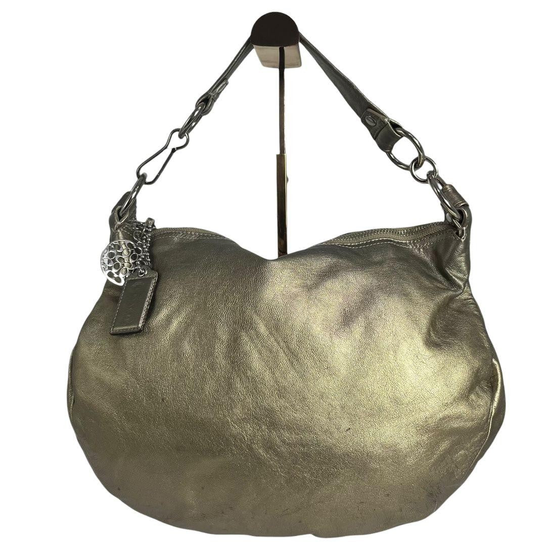 COACH Hand Shoulder Bag Tote Purse 2way Metallic Authentic