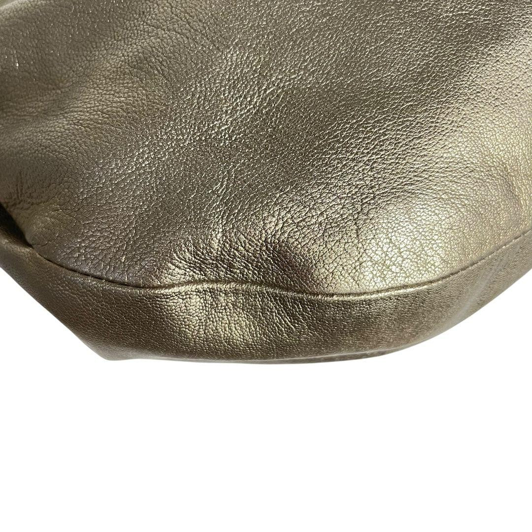 COACH Hand Shoulder Bag Tote Purse 2way Metallic Authentic