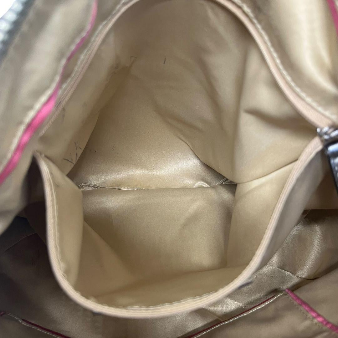 COACH Hand Shoulder Bag Tote Purse 2way Metallic Authentic