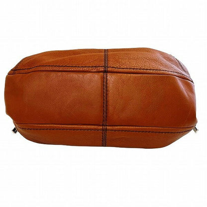 TOD'S Shoulder Bag Purse Leather Brown Authentic