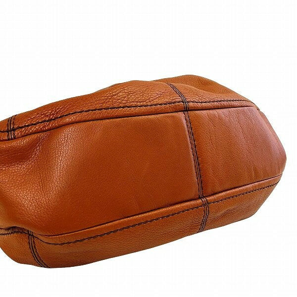TOD'S Shoulder Bag Purse Leather Brown Authentic